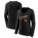 Cincinnati Bengals Women's Hustle Long Sleeve V-Neck T-Shirt