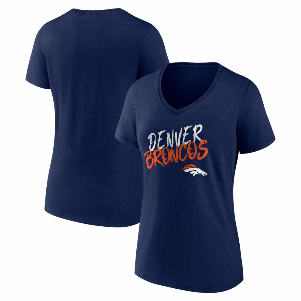 Denver Broncos Women's Hustle V-Neck T-Shirt