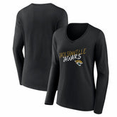 Jacksonville Jaguars Women's Hustle Long Sleeve V-Neck T-Shirt