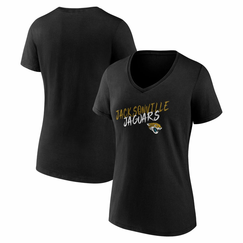 Jacksonville Jaguars Women's Hustle V-Neck T-Shirt