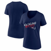 New England Patriots Women's Hustle V-Neck T-Shirt