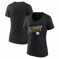 Pittsburgh Steelers Women's Hustle V-Neck T-Shirt