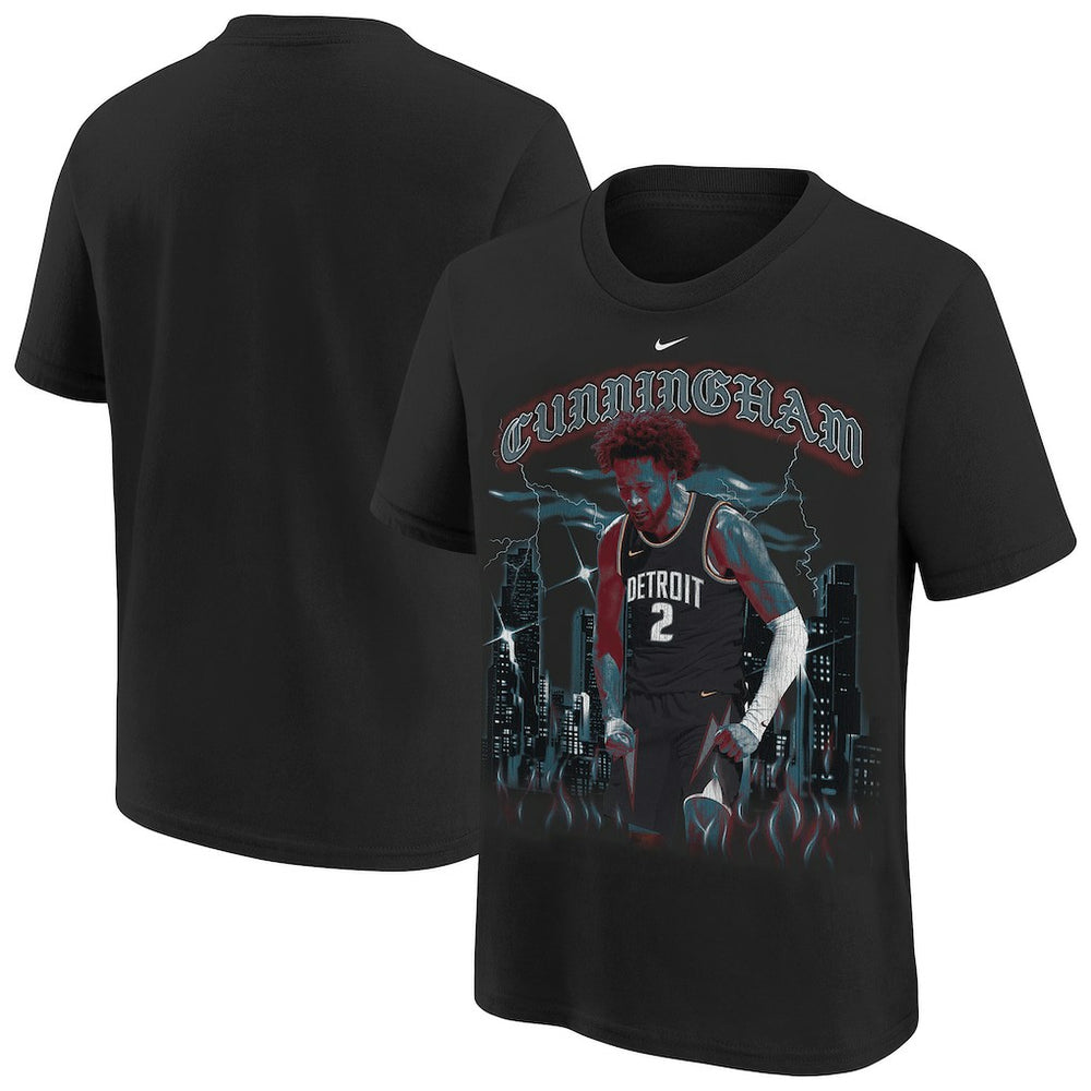 Cade Cunningham Detroit Pistons Youth City Edition Player T-Shirt sale Discount