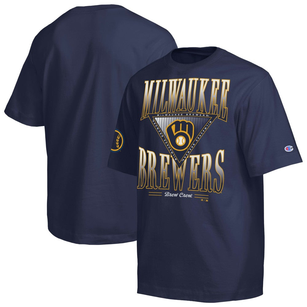Milwaukee Brewers Champion Traditions Two Locations T-Shirt | MLB On Sale