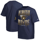 Milwaukee Brewers Champion Traditions Two Locations T-Shirt | MLB On Sale