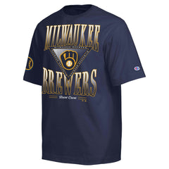 Milwaukee Brewers Champion Traditions Two Locations T-Shirt | MLB On Sale