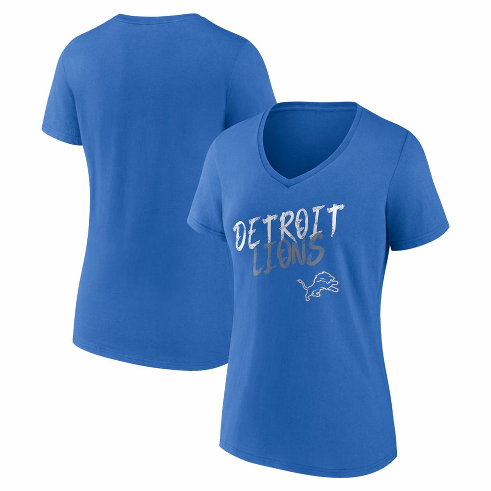 Detroit Lions Women's Hustle V-Neck T-Shirt