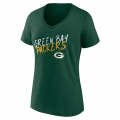 Green Bay Packers Women's Hustle V-Neck T-Shirt