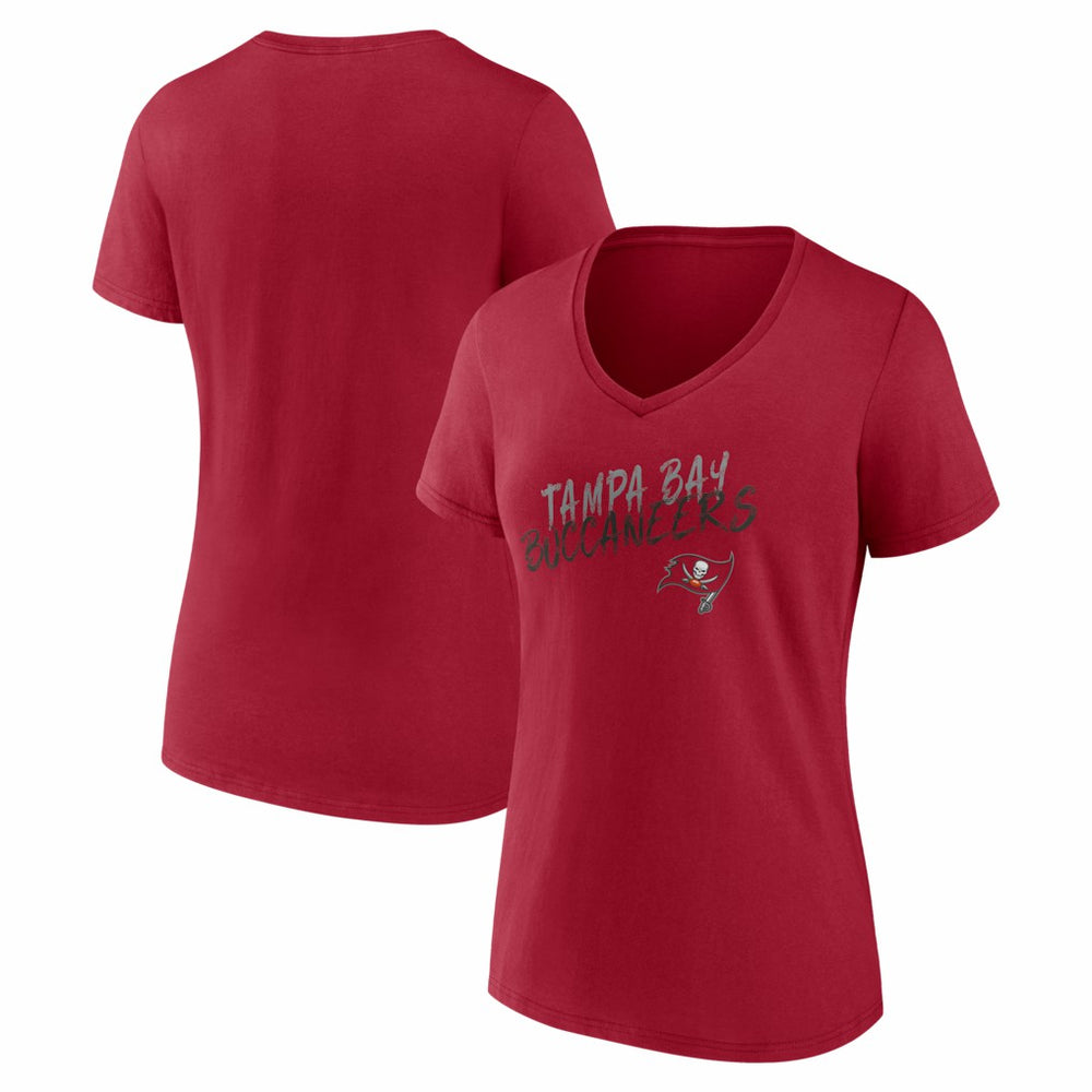 Tampa Bay Buccaneers Women's Hustle V-Neck T-Shirt