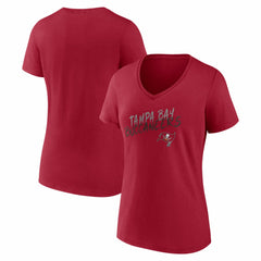 Tampa Bay Buccaneers Women's Hustle V-Neck T-Shirt
