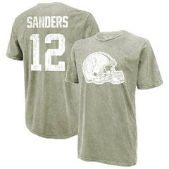Cleveland Browns Shedeur Sanders Majestic Threads Mineral Wash Name & Number T-Shirt