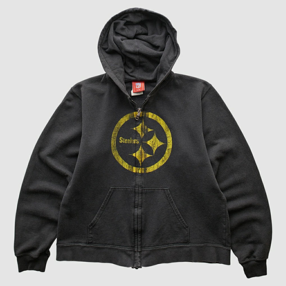 Pittsburgh Steelers Fanatics NFL 2000s Hooded Full Zip Sweatshirt