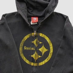 Pittsburgh Steelers Fanatics NFL 2000s Hooded Full Zip Sweatshirt