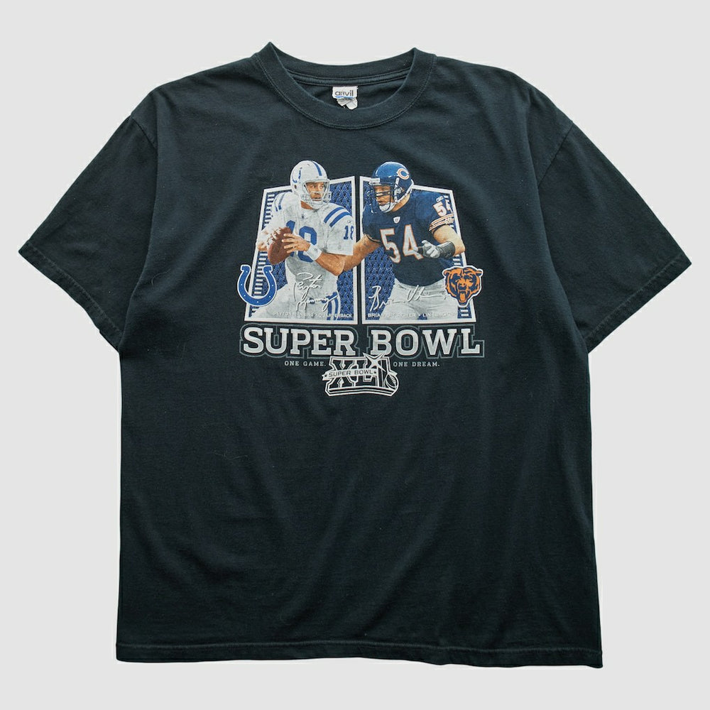 Indianapolis Colts Fanatics Superbowl XLII Anvil 2008 T-shirt