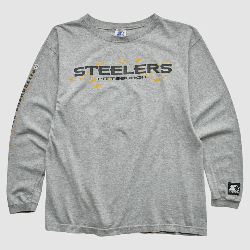 Pittsburgh Steelers Fanatics Starter 90s Long Sleeve T-shirt