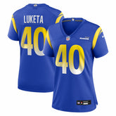 Los Angeles Rams Nike Jesse Luketa Women's Team Game Jersey