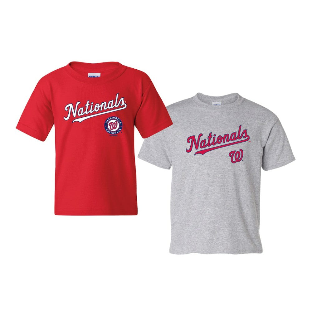 Washington Nationals Soft as a Grape Youth 2-Pack Logo T-Shirt Set | MLB Sale