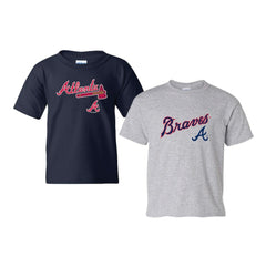Atlanta Braves Soft as a Grape Youth 2-Pack Logo T-Shirt Set | MLB Sale