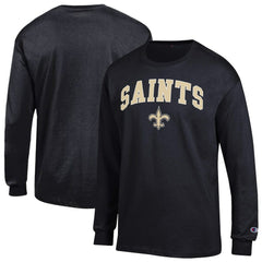New Orleans Saints Champion Arch Over Logo Long Sleeve T-Shirt