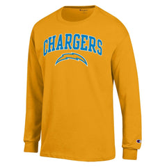 Los Angeles Chargers Champion Arch Over Logo Long Sleeve T-Shirt