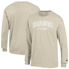 Seattle Seahawks Champion White Ink Jersey Long Sleeve T-Shirt