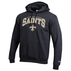New Orleans Saints Champion Powerblend Arch over Logo Hoodie