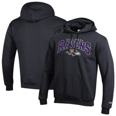 Baltimore Ravens Champion Powerblend Arch over Logo Hoodie