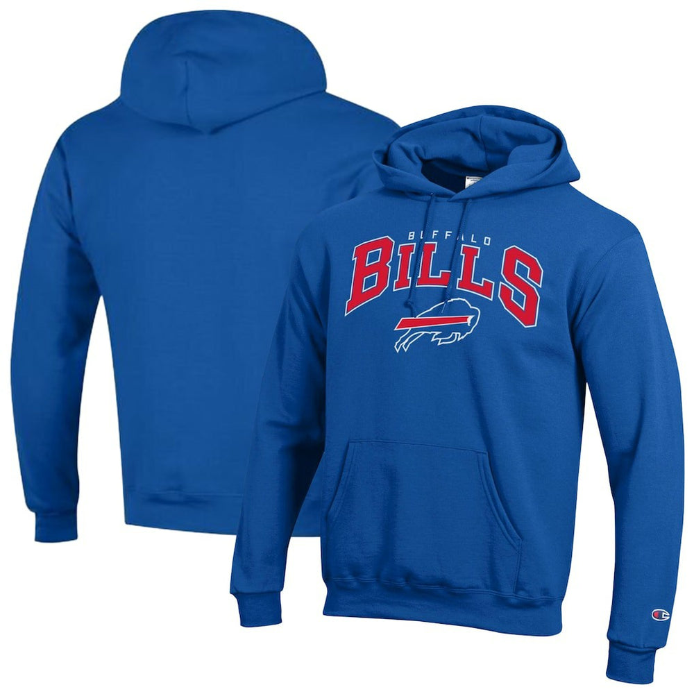 Buffalo Bills Champion Powerblend Arch over Logo Hoodie