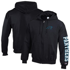 Carolina Panthers Champion Powerblend Fleece Full-Zip Hoodie