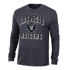 Las Vegas Raiders Champion Ultimate Tri-Blend Long Sleeve T-Shirt
