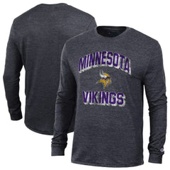 Minnesota Vikings Champion Ultimate Tri-Blend Long Sleeve T-Shirt