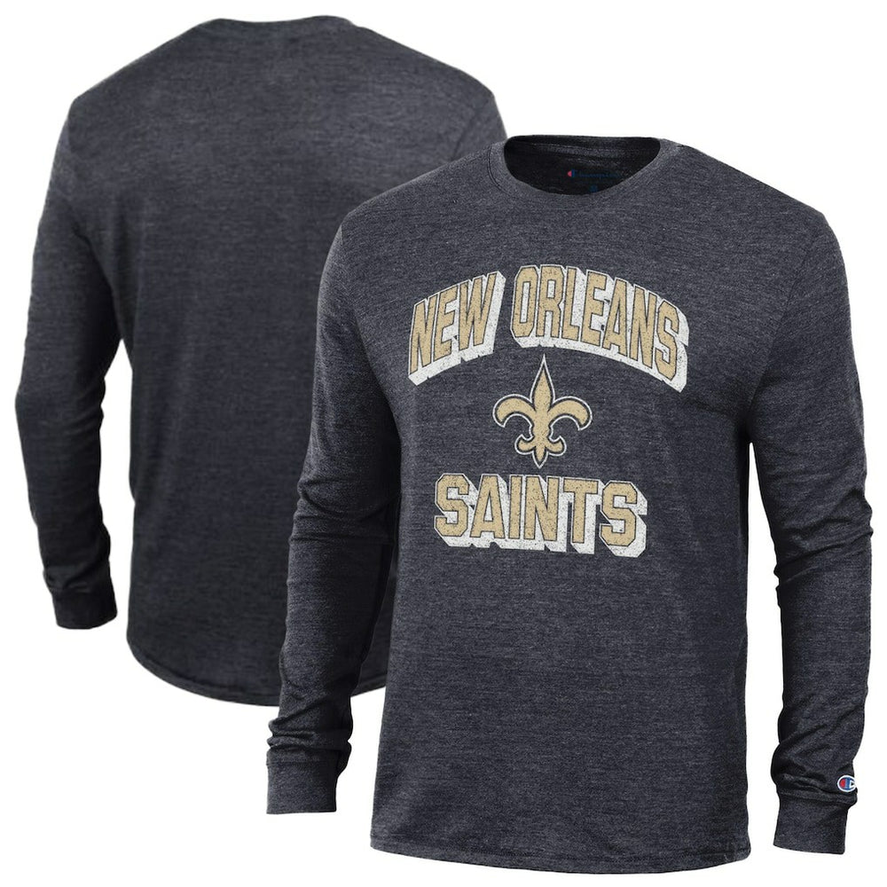 New Orleans Saints Champion Ultimate Tri-Blend Long Sleeve T-Shirt