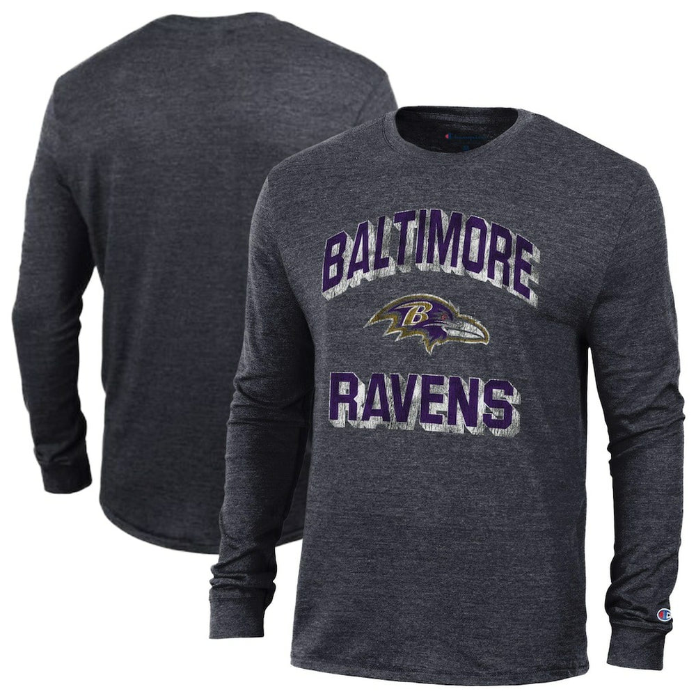 Baltimore Ravens Champion Ultimate Tri-Blend Long Sleeve T-Shirt
