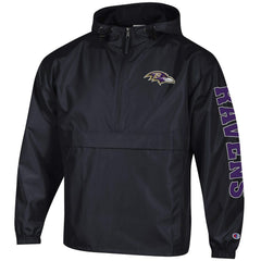 Baltimore Ravens Champion Packable Windbreaker Half-Zip Jacket