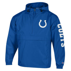 Indianapolis Colts Champion Packable Windbreaker Half-Zip Jacket