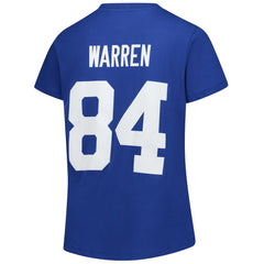 Indianapolis Colts Fanatics Tyler Warren Women's Plus Size Name & Number V-Neck T-Shirt