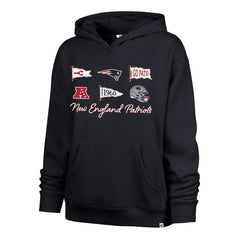New England Patriots 47 brand '47 Women's Bow & Banners Naomi Hoodie