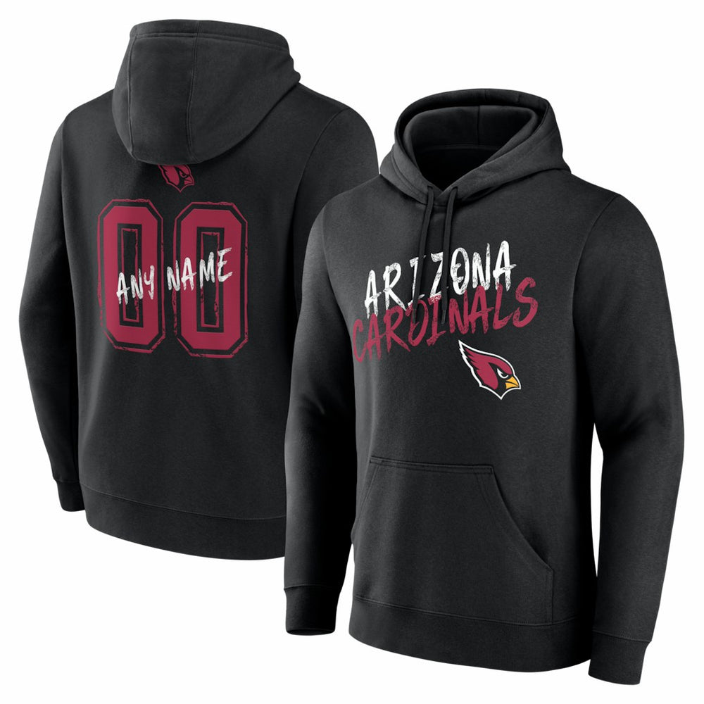 Arizona Cardinals Hustle Personalized Name & Number Hoodie