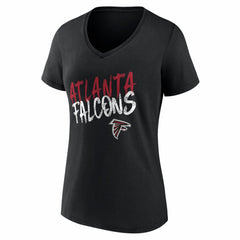 Atlanta Falcons Women's Hustle Personalized Name & Number V-Neck T-Shirt