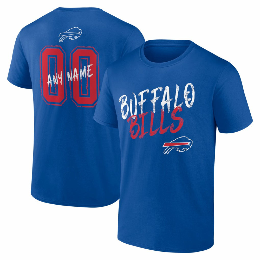 Buffalo Bills Hustle Personalized Name & Number T-Shirt