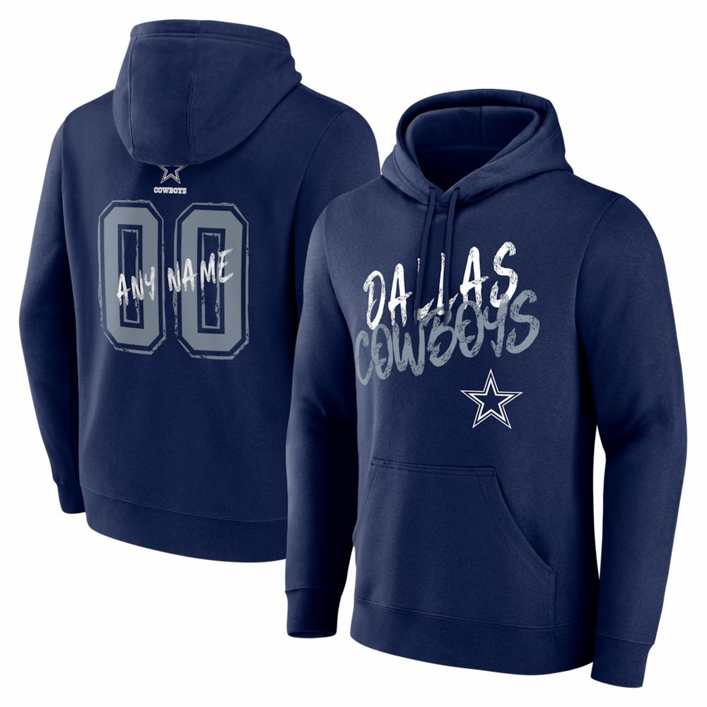Dallas Cowboys Hustle Personalized Name & Number Hoodie