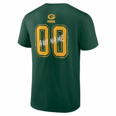 Green Bay Packers Hustle Personalized Name & Number T-Shirt