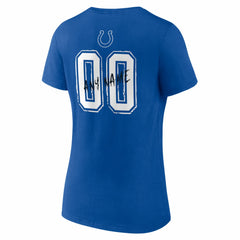 Indianapolis Colts Women's Hustle Personalized Name & Number V-Neck T-Shirt
