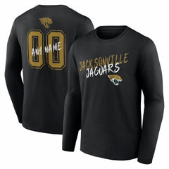 Jacksonville Jaguars Hustle Personalized Name & Number Long Sleeve T-Shirt