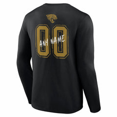 Jacksonville Jaguars Hustle Personalized Name & Number Long Sleeve T-Shirt