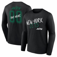 New York Jets Hustle Personalized Name & Number Long Sleeve T-Shirt