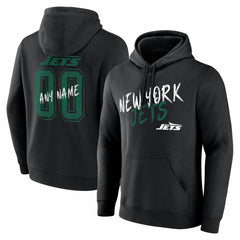 New York Jets Hustle Personalized Name & Number Hoodie