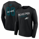 Philadelphia Eagles Hustle Personalized Name & Number Long Sleeve T-Shirt