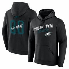 Philadelphia Eagles Hustle Personalized Name & Number Hoodie