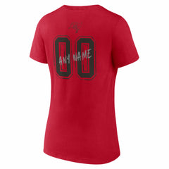 Tampa Bay Buccaneers Women's Hustle Personalized Name & Number V-Neck T-Shirt